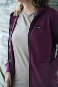 Veste à zip - Signature Sangria