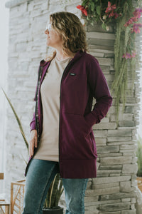 Veste à zip - Signature Sangria