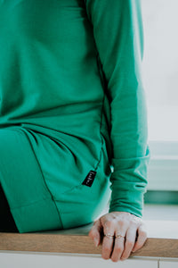 Tunique french terry bambou - Vert
