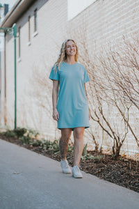 Robe oversize femme - Brise bleu