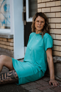Robe oversize femme - Turquoise