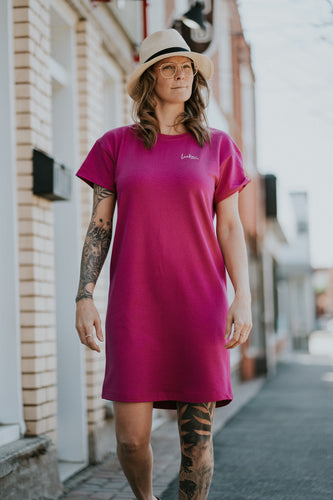 Robe oversize femme - Fushia