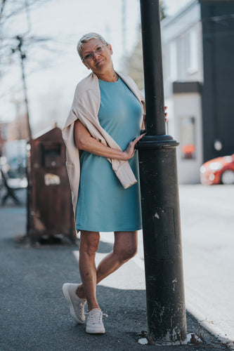 Robe oversize femme - Brise bleu