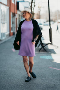 Robe oversize femme - Mauve