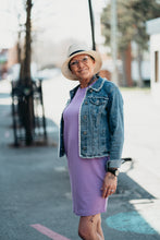 Charger l&#39;image dans la galerie, Robe oversize femme - Mauve